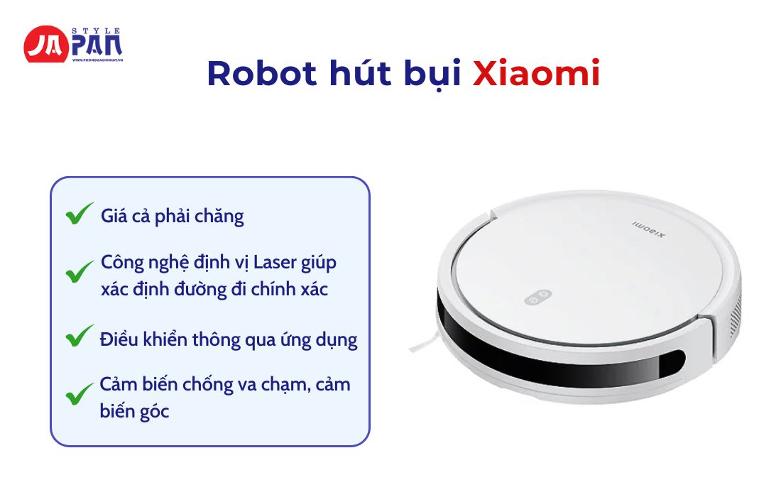 Robot Hút Bụi Hãng Nào Tốt? Top 5 Hãng Robot Hút Bụi Tốt Nhất 6 Robot hút bụi hãng nào tốt - Robot hút bụi Xiaomi