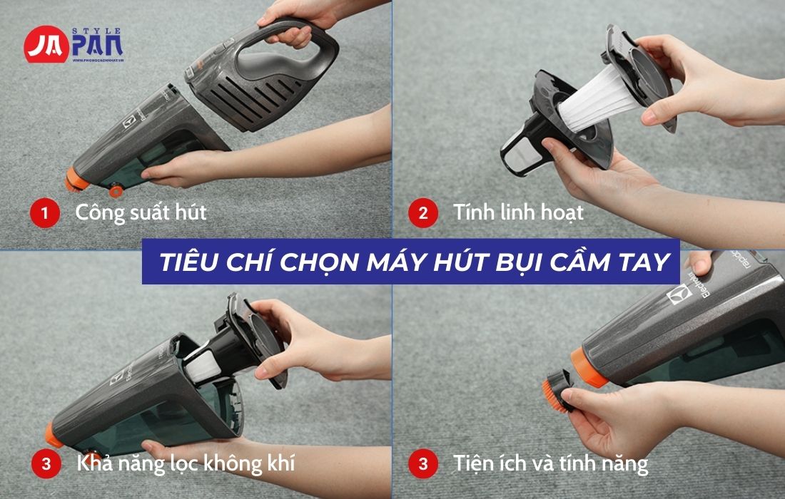 Review Máy Hút Bụi Cầm Tay Tốt Nhất Hiện Nay 2 Tiêu chí chọn máy hút bụi cầm tay tốt