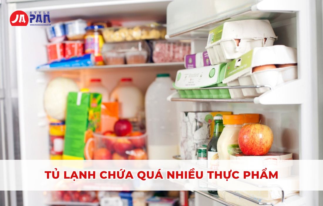 Nguyên Nhân Tủ Lạnh Không Lạnh Và Cách Khắc Phục Chi Tiết 4 Tủ lạnh chứa quá nhiều thực phẩm
