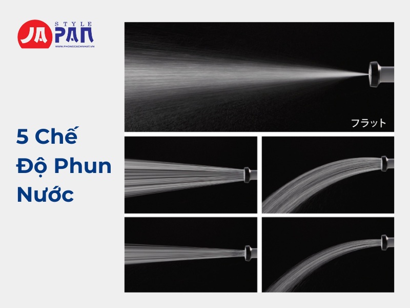 Đầu vòi phun Takagi QG1114CG | 5 chế độ tưới 2 5 loại nước chuyên dùng cho công việc rửa xe, vệ sinh xe