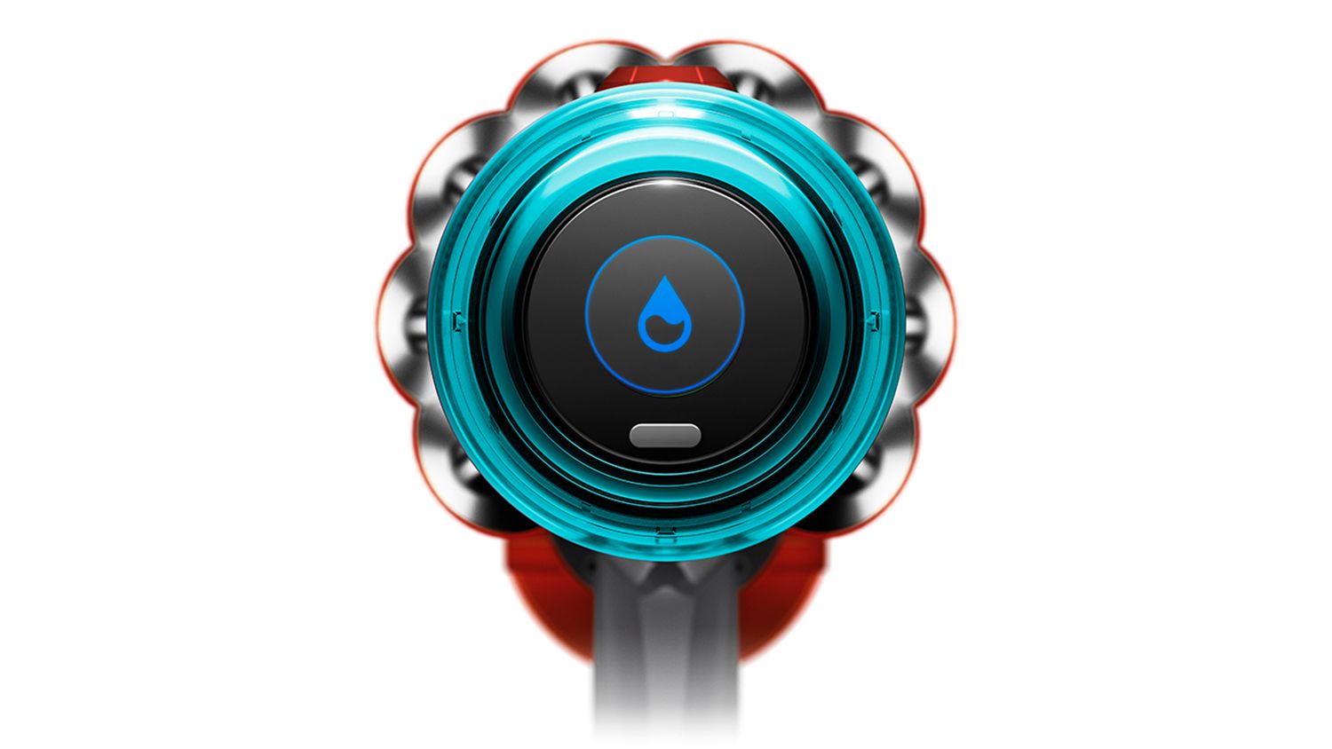 Máy hút bụi kèm lau Dyson V12s Origin Submarine 8 Biểu tượng giọt nước xuất hiện khi bạn gắn đầu lăn ướt