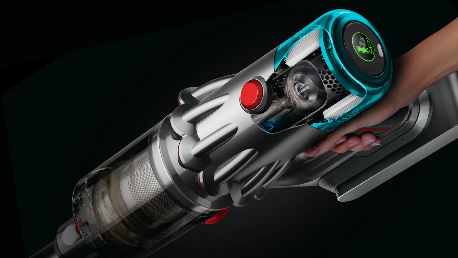 Máy hút bụi kèm lau Dyson V12s Origin Submarine 9 Công nghệ lõi Dyson. Được thiết kế thành một cỗ máy nhẹ.