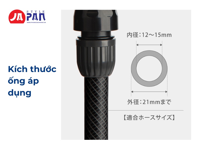 Đầu vòi phun Takagi QG1114CG | 5 chế độ tưới 5 Kích thước ống áp dụng