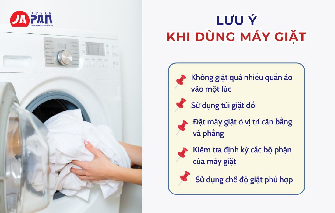 Cách sử dụng máy giặt tránh tình trạng máy giặt bị rung lắc khi vắt