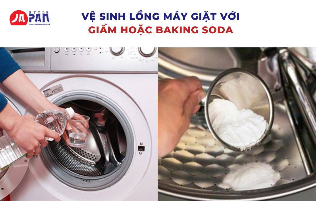 Vệ Sinh Lồng Máy Giặt Tại Nhà Đúng Cách Và Đơn Giản 1 Vệ sinh lồng máy giặt với giấm hoặc Baking Soda