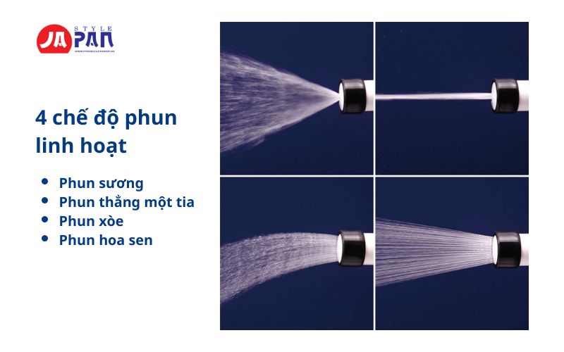Vòi tưới cây đa năng Takagi Aurora X2 R715FJC2 15m 27 4 chế độ phun linh hoạt vòi tưới cây đa năng Takagi Aurora X2 R715FJC2