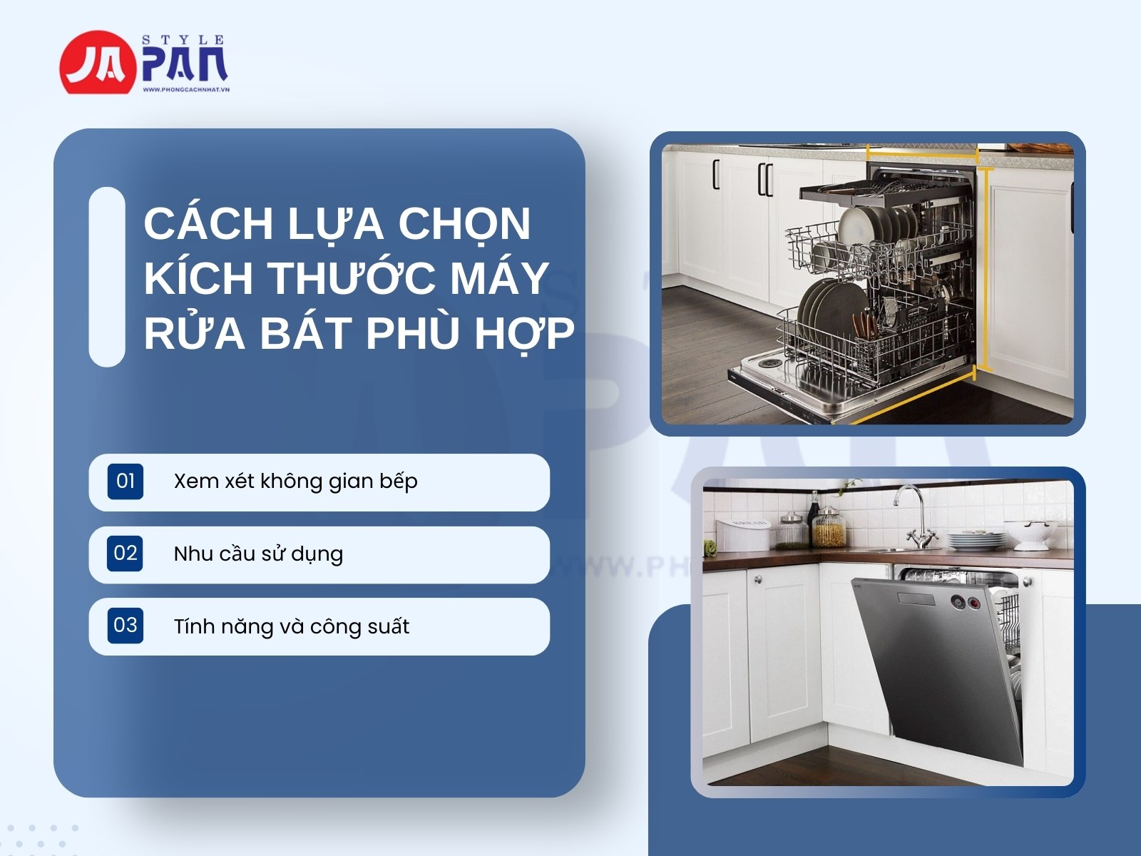 Cách lựa chọn kích thước máy rửa bát phù hợp