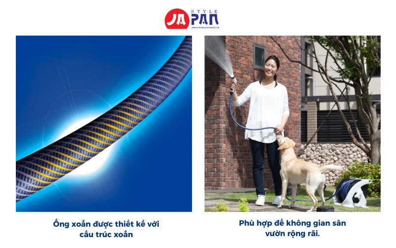 Vòi tưới cây Takagi Aurora Zero R220ZE 20m đa năng 1 Chi tiết Vòi tưới cây đa năng Takagi Aurora Zero R330ZE