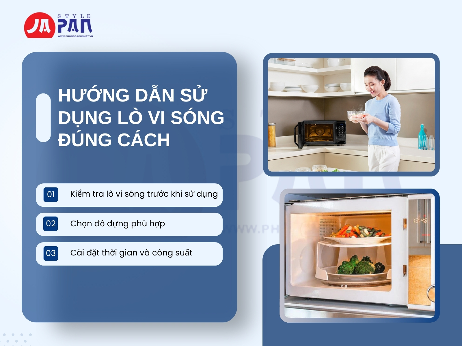 Hướng Dẫn Chi Tiết Cách Dùng Lò Vi Sóng Hiệu Quả và An Toàn 3 Hướng dẫn sử dụng lò vi sóng đúng cách