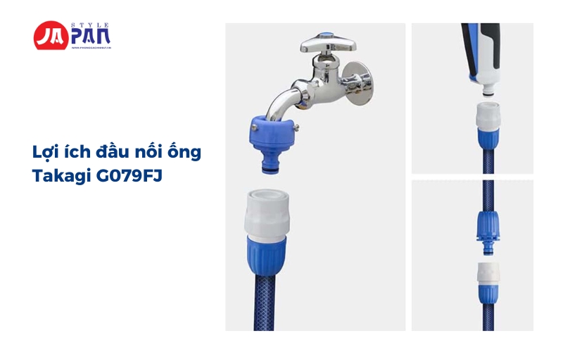 Đầu nối ống Takagi G079FJ | 12-15mm 3 Lợi ích đầu nối ống Takagi G079FJ