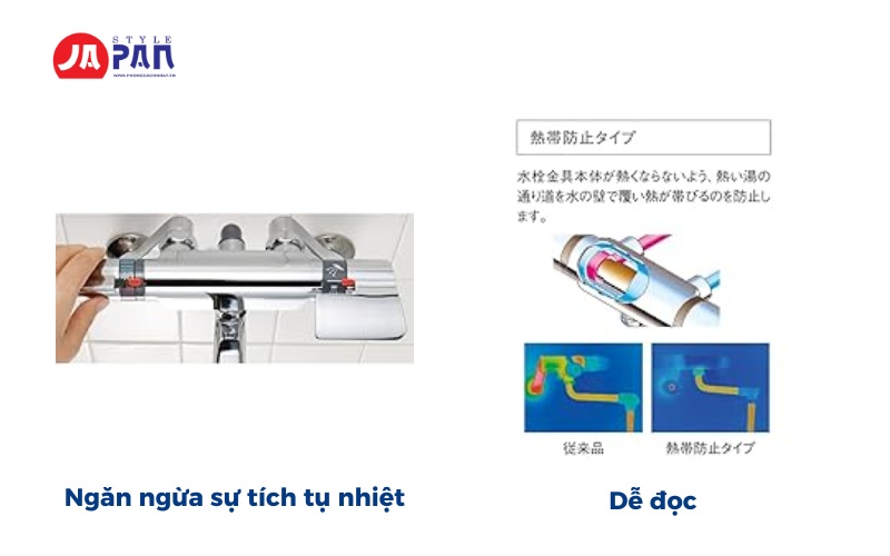 Sen tắm Sanei SK181AD-13-EC 3 Ngăn Ngừa Sự Tích Tụ Nhiệt Sen tắm Sanei SK181AD-13-EC