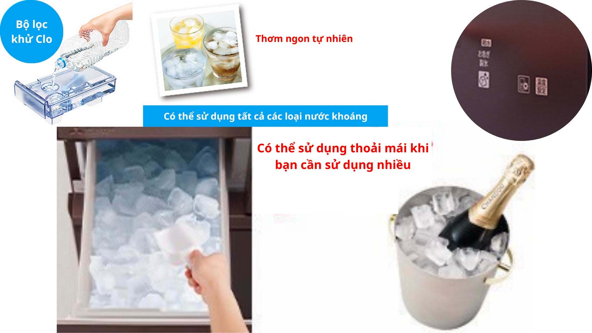 Ngăn làm đá thông minh trên MR-WXD70K