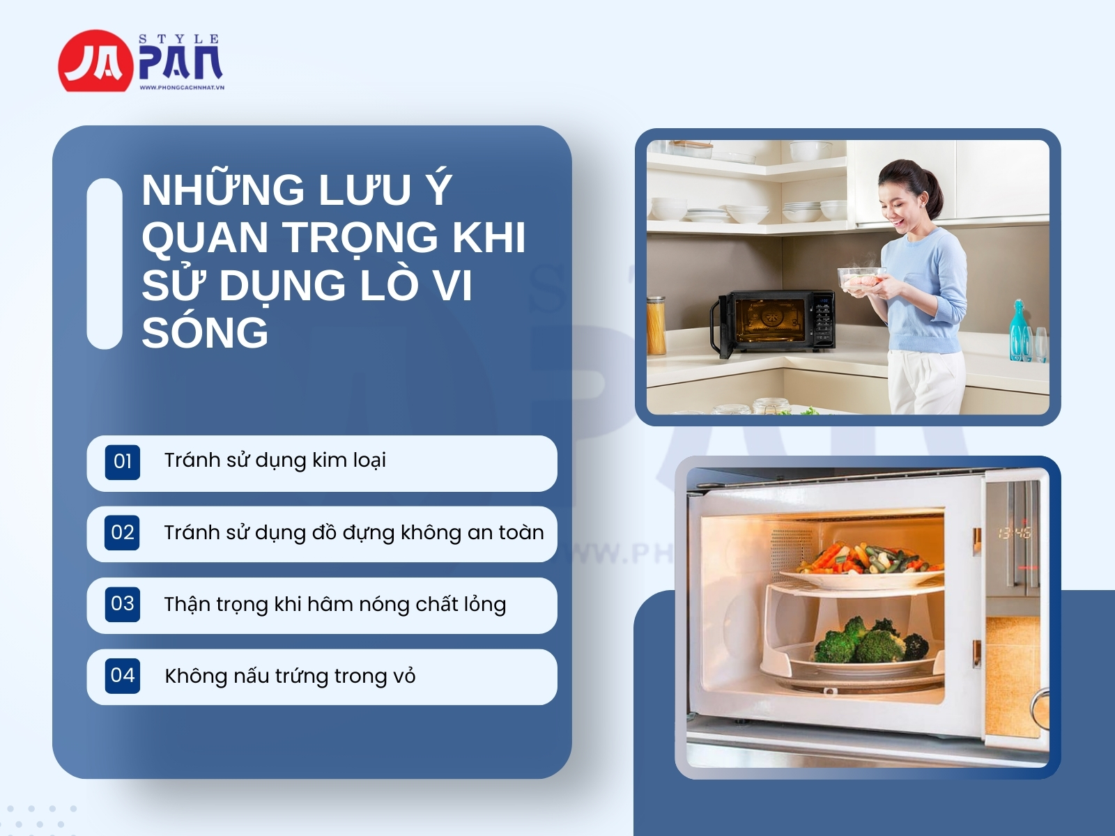 Hướng Dẫn Chi Tiết Cách Dùng Lò Vi Sóng Hiệu Quả và An Toàn 5 Những lưu ý quan trọng khi sử dụng lò vi sóng