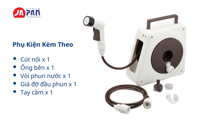 Vòi tưới cây đa năng Takagi RM220BR 20m (New 2024) 2 Phụ Kiện Kèm Theo Vòi tưới cây đa năng Takagi RM220BR