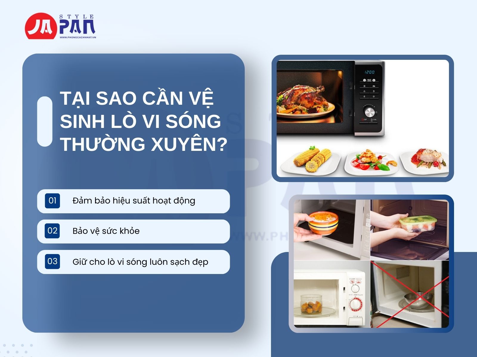 Tại sao cần vệ sinh lò vi sóng thường xuyên