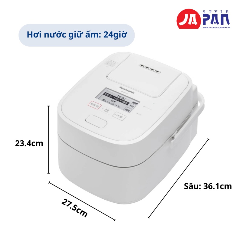 Thông số kỹ thuật Nồi cơm điện áp suất Panasonic SR-VSX181-W