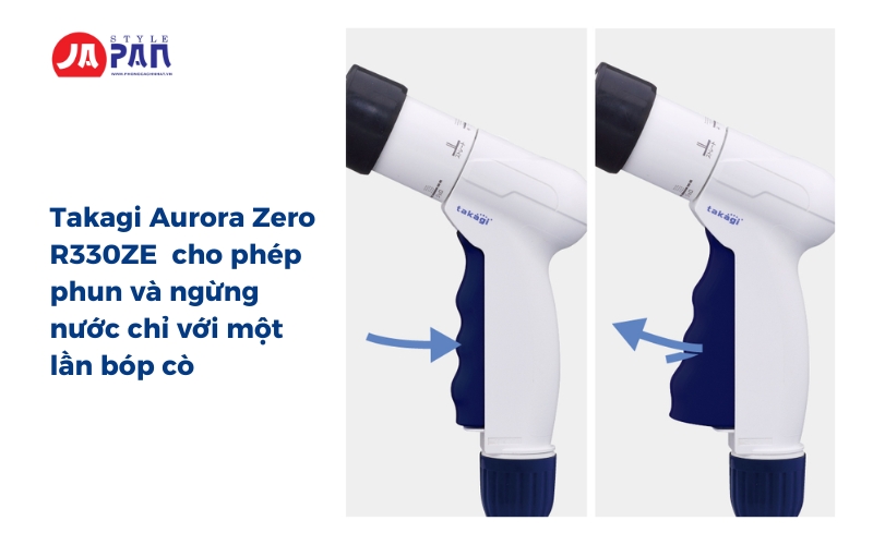 Vòi tưới cây đa năng Takagi Aurora Zero R330ZE 30m 4 Vòi tưới cây đa năng Takagi Aurora Zero R330ZE Nhật Bản