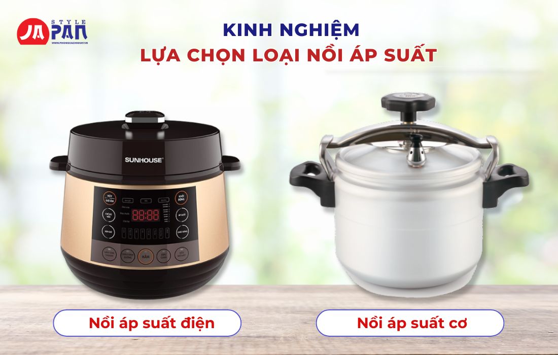 Phân biệt nồi áp suất cơ và nồi áp suất điện