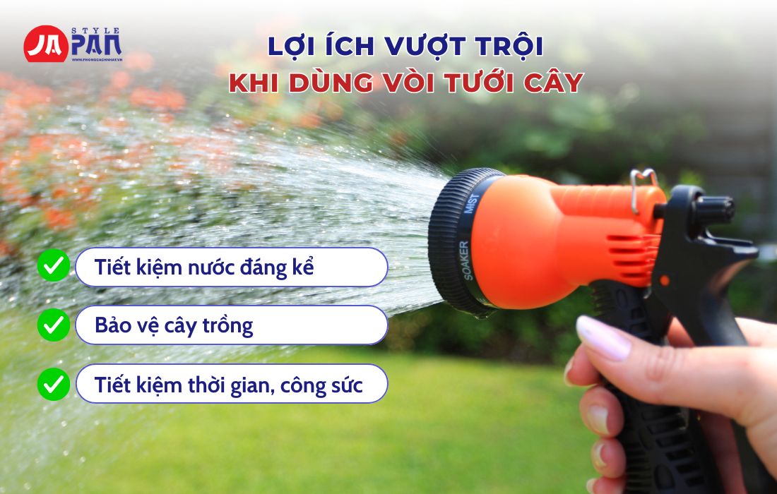 Các Loại Vòi Phun Nước Tưới Cây Phổ Biến Hiện Nay 5 Các loại vòi phun nước tưới cây - Lợi ích khi dùng vòi tưới cây