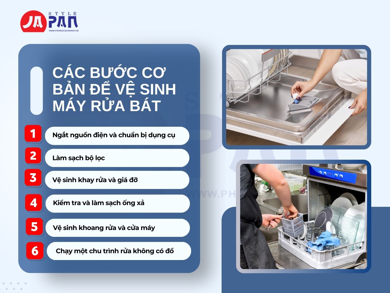 Bí Quyết Vệ Sinh Máy Rửa Bát Đúng Cách Và Đơn Giản 2 ve sinh may rua bat2