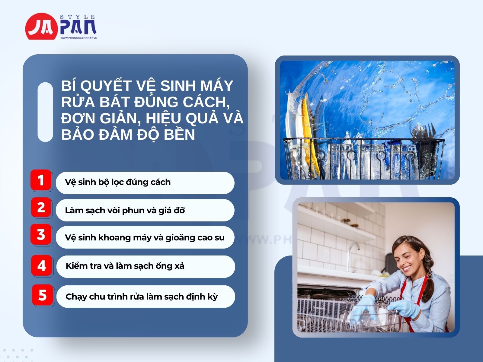 Bí Quyết Vệ Sinh Máy Rửa Bát Đúng Cách Và Đơn Giản 3 ve sinh may rua bat3