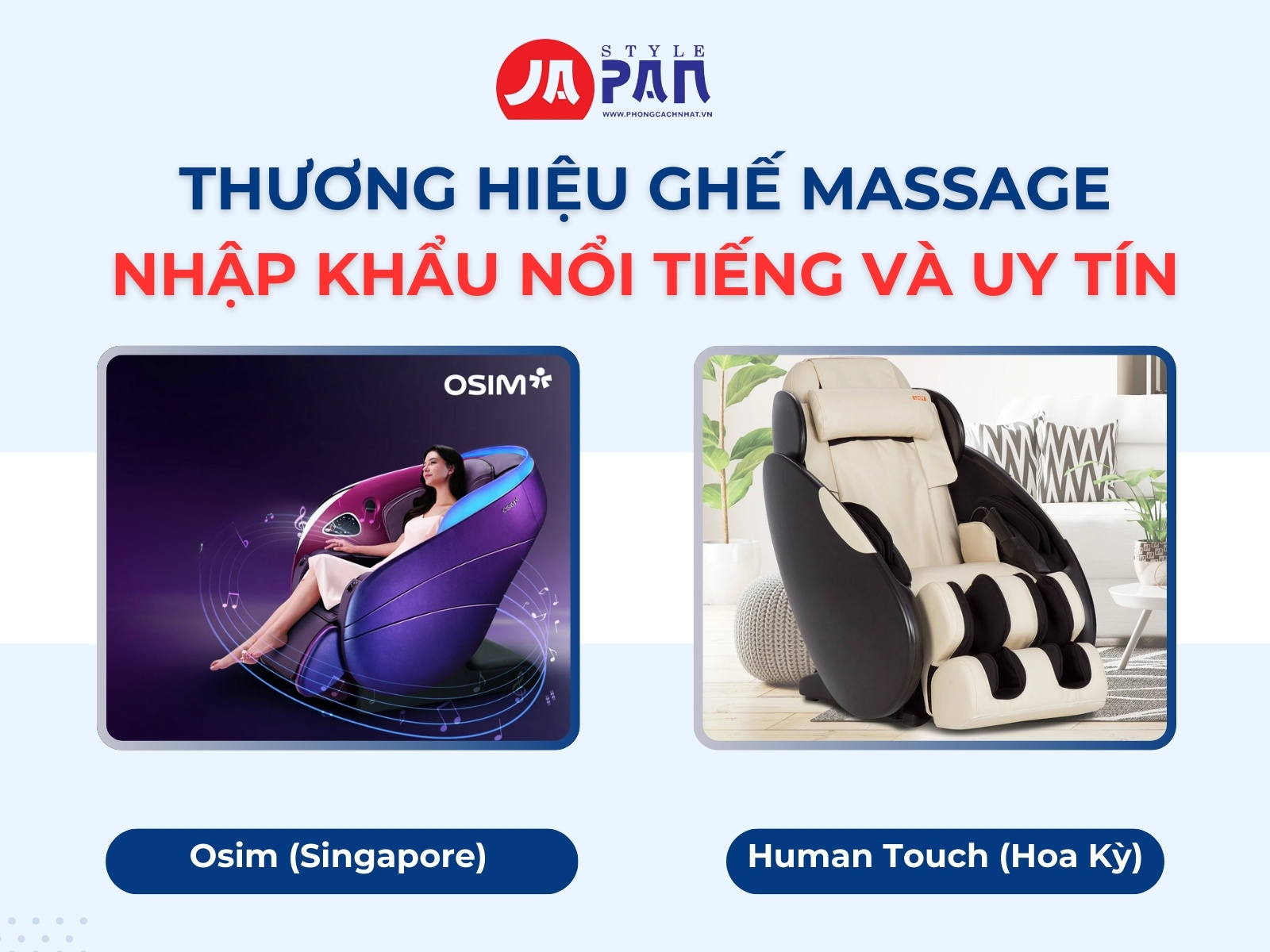 Tại Sao Nên Chọn Mua Ghế Massage Nhập Khẩu? 3 Top Những Thương Hiệu Ghế Massage Nhập Khẩu Nổi Tiếng Và Uy Tín Trên Thị Trường