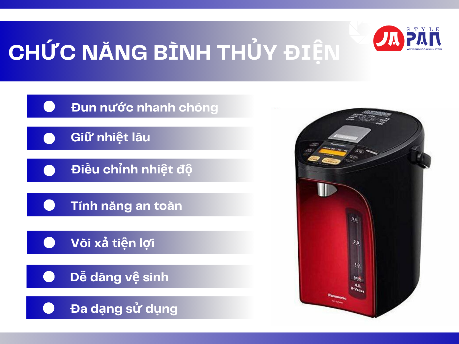 Chức Năng Của Bình Thủy Điện Có Gì Hữu Ích? 3 Chức năng của bình thủy điện