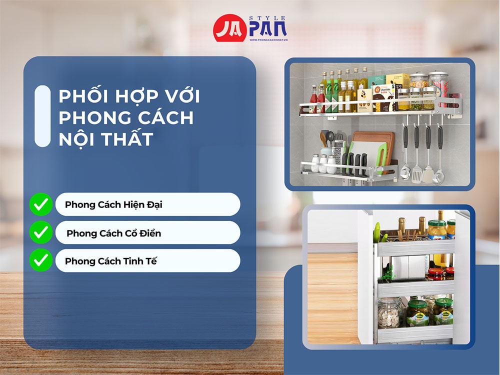 Phối hợp với nội thất tạo nhiều phong cách