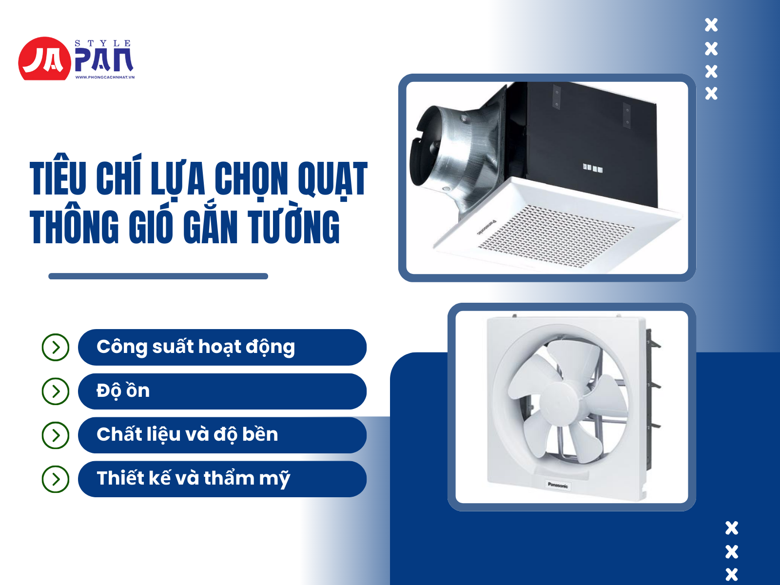 quạt thông gió gắn tường