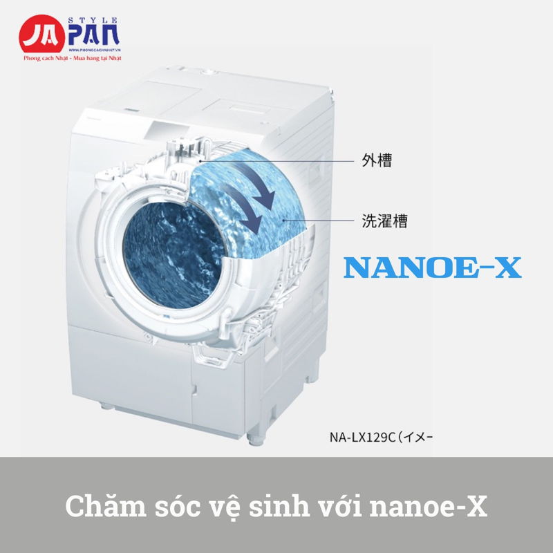 Máy giặt Panasonic NA-LX127DL-W | Giặt 12kg, sấy 6kg 5 may giat panasonic na lx127dl w giat 12kg say 6kg 4