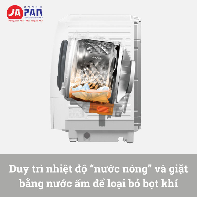 Máy giặt Panasonic NA-LX127DL-W | Giặt 12kg, sấy 6kg 2 Máy giặt Panasonic NA-LX127DL-W