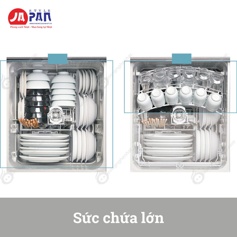 Máy rửa bát Rinnai RSW-F403C-SV màu bạc | 8 bộ 4 Máy rửa bát Rinnai RSW-F403C-SV màu bạc