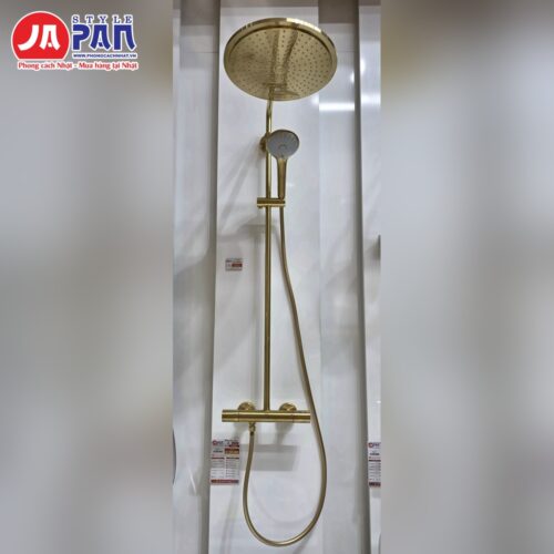 Sen cây Grohe Euphoria XXL System 310 26075GN0 mạ vàng lắp thực tế tại showroom, nhìn toàn bộ