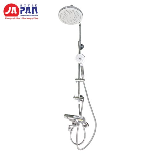 Bộ sen cây Toto TBW4401J1 + TMN40STY4 gồm sen cây TBW4401J1 và van nhiệt TMN40STY4 trên nền trắng