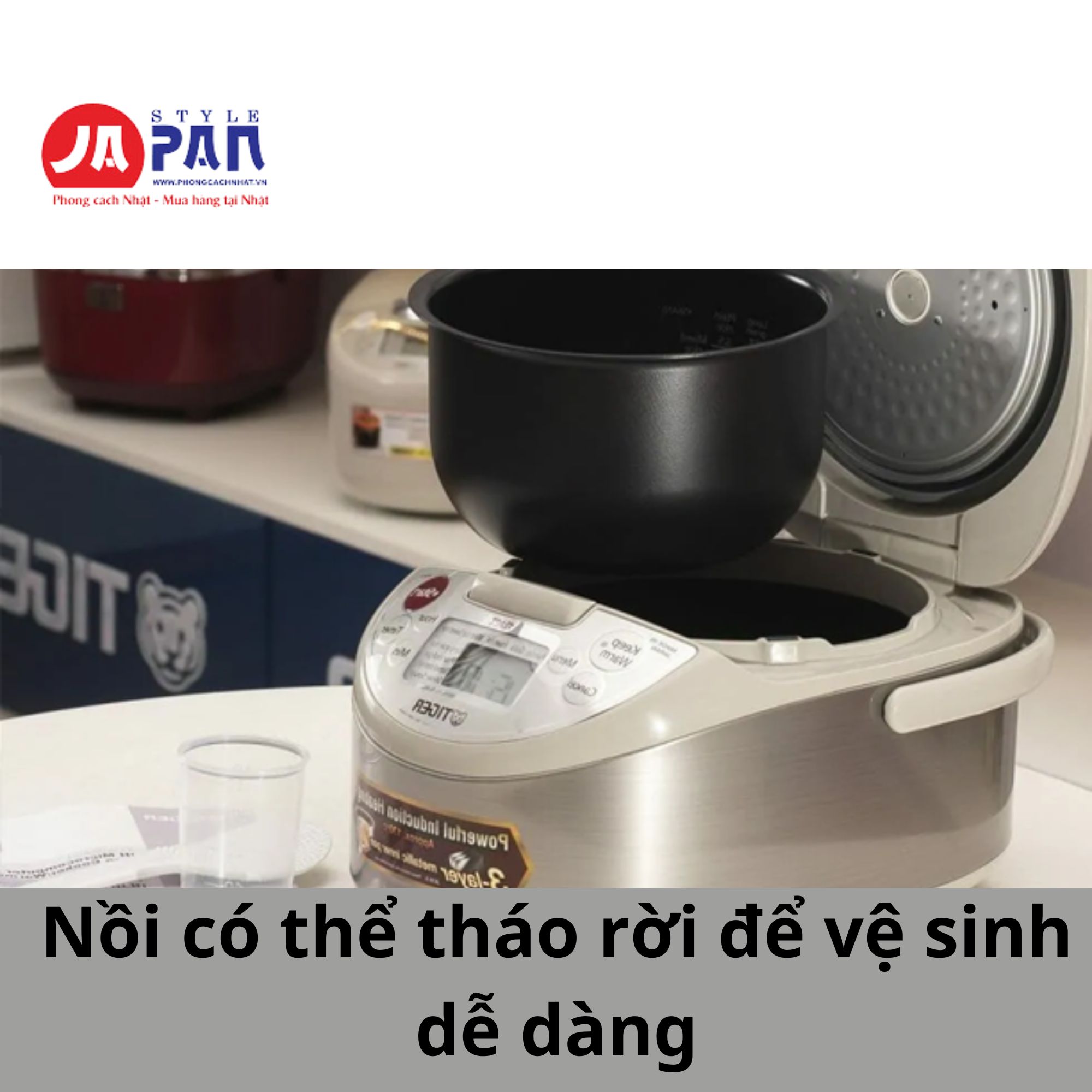 Nồi cơm điện cao tần Tiger JKW-A18W | Điện áp 220V 30 Lựa chọn số một cho nhà bếp