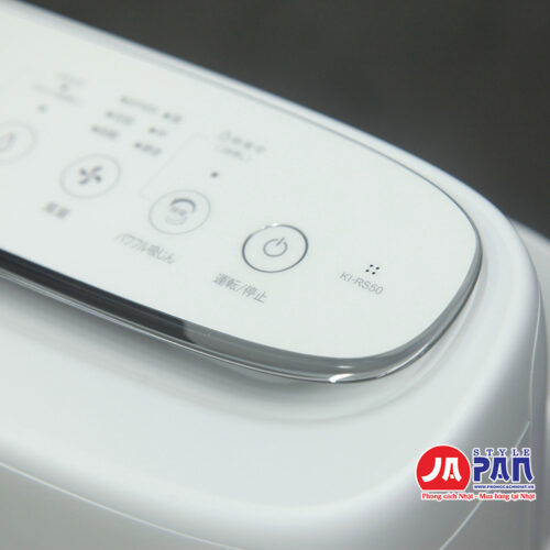 Máy lọc không khí bù ẩm Sharp KI-RS50-W | Ion Plasma 25000 27 Máy Lọc không khí Sharp Ki-RS50-W bảng điều kiển viên chrome