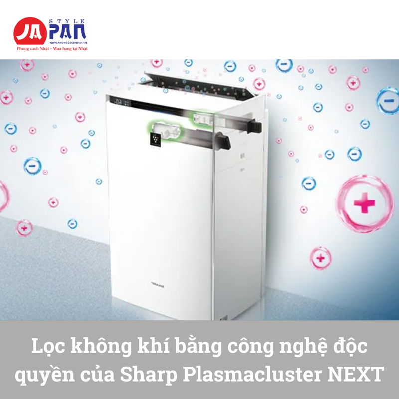 Máy lọc không khí bù ẩm Sharp KI-RX100-W | Ion Plasma 50000 42 may loc khong khi bu am sharp ki rx100 w ion plasma 50000 3 1 1