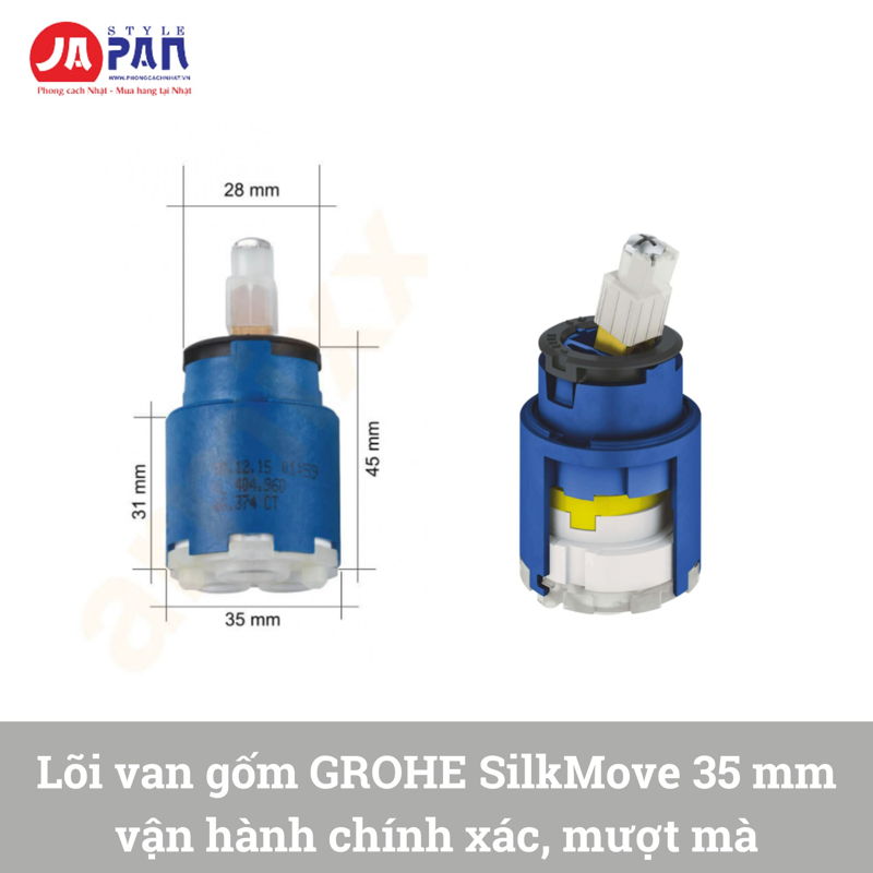 Vòi rửa mặt Grohe Eurosmart L-Size 2438700U | Cao 266mm 2 Vòi rửa mặt Grohe Eurosmart L-Size 2438700U
