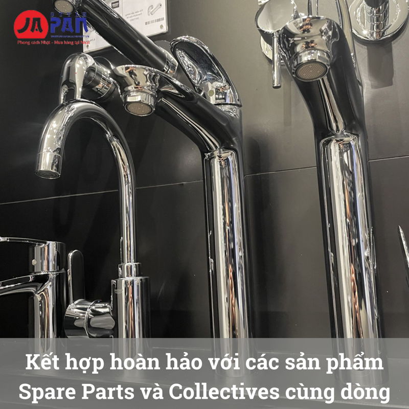 Vòi rửa mặt Grohe Eurosmart L-Size 2438700U | Cao 266mm 3 voi rua mat grohe eurosmart l size 2438700u cao 266mm 3