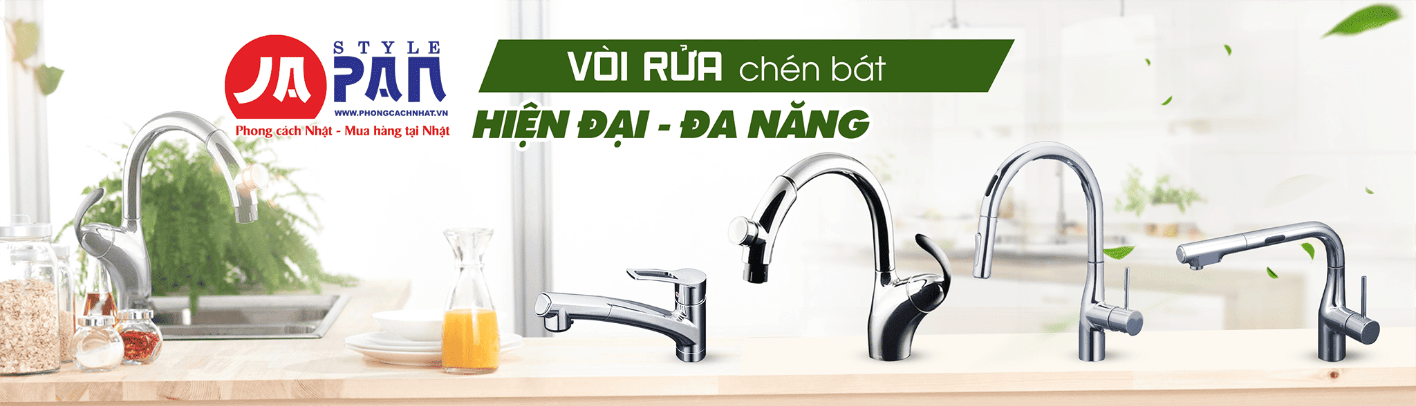 Banner vòi rửa bát nội địa Nhật