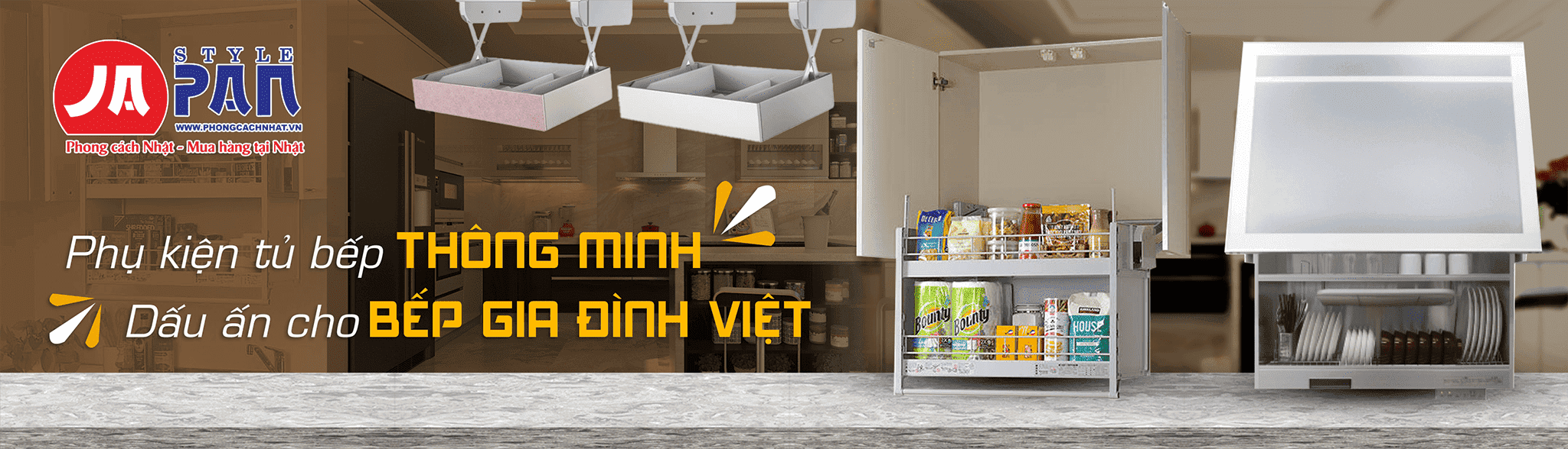 Banner phụ kiện tử bếp nội địa Nhật