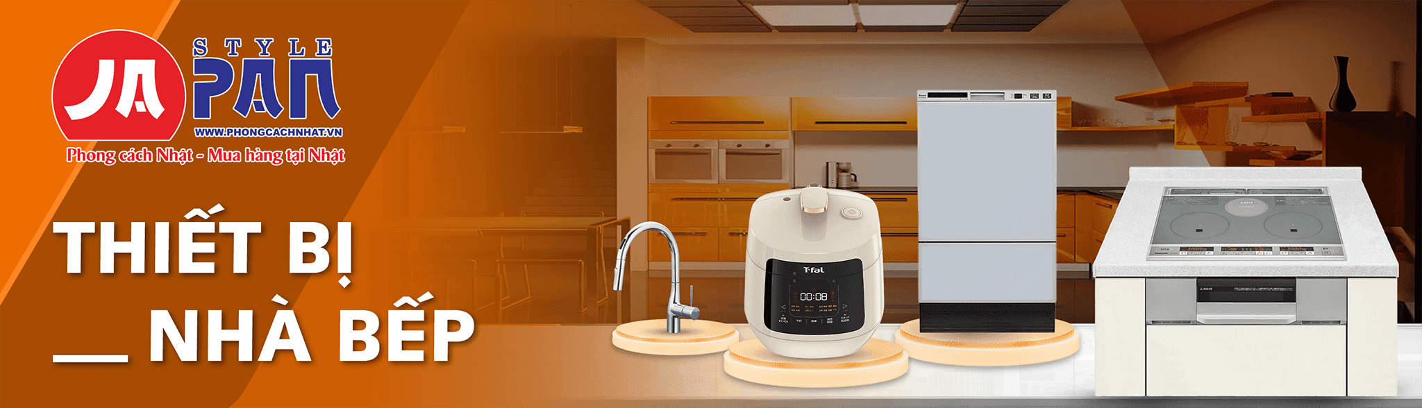 Banner thiết bị nhà bếp nội địa Nhật