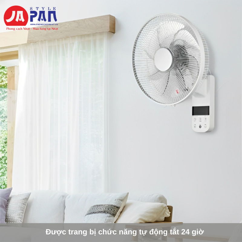 Quạt treo tường Cnet CKDF308WH động cơ DC 12 Quạt treo tường Cnet CKDF308WH