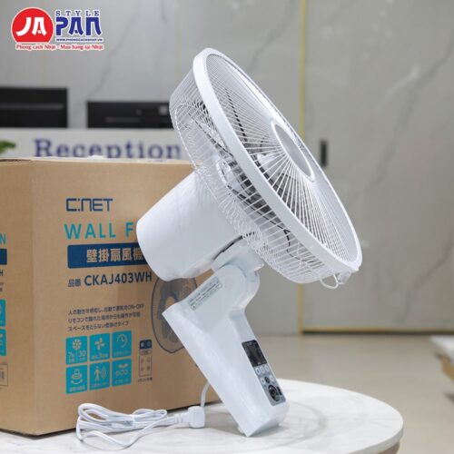 Quạt treo tường Cnet CKAJ403WH | Tự bật tắt khi có người 17 Quạt treo tường Cnet CKAJ403WH với thiết kế mỏng gọn.