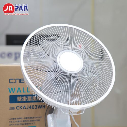 Quạt treo tường Cnet CKAJ403WH | Tự bật tắt khi có người 18 Mặt trước lồng quạt treo tường Cnet CKAJ403WH với đường kính lồng 36cm
