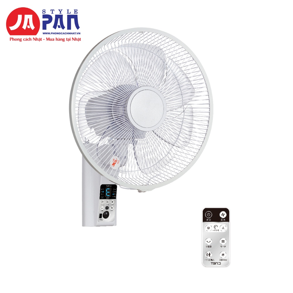 Quạt treo tường Cnet CKAJ403WH | Tự bật tắt khi có người 1 quạt treo tường Cnet CKAJ403WH nội địa Nhật