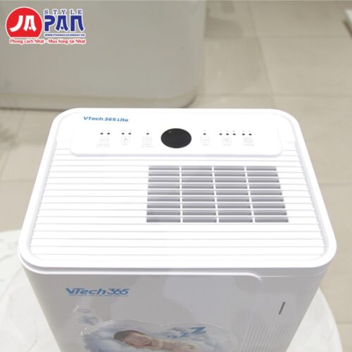 Mặt trên máy hút ẩm Vtech365 VT-HA200-W với cửa gió