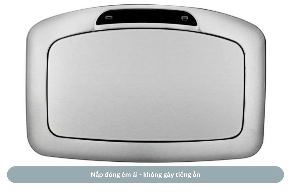 Thùng rác tự động Sensible Eco Living 47L chữ nhật | hàng nội địa 21 Nắp cảm ứng mở êm ái