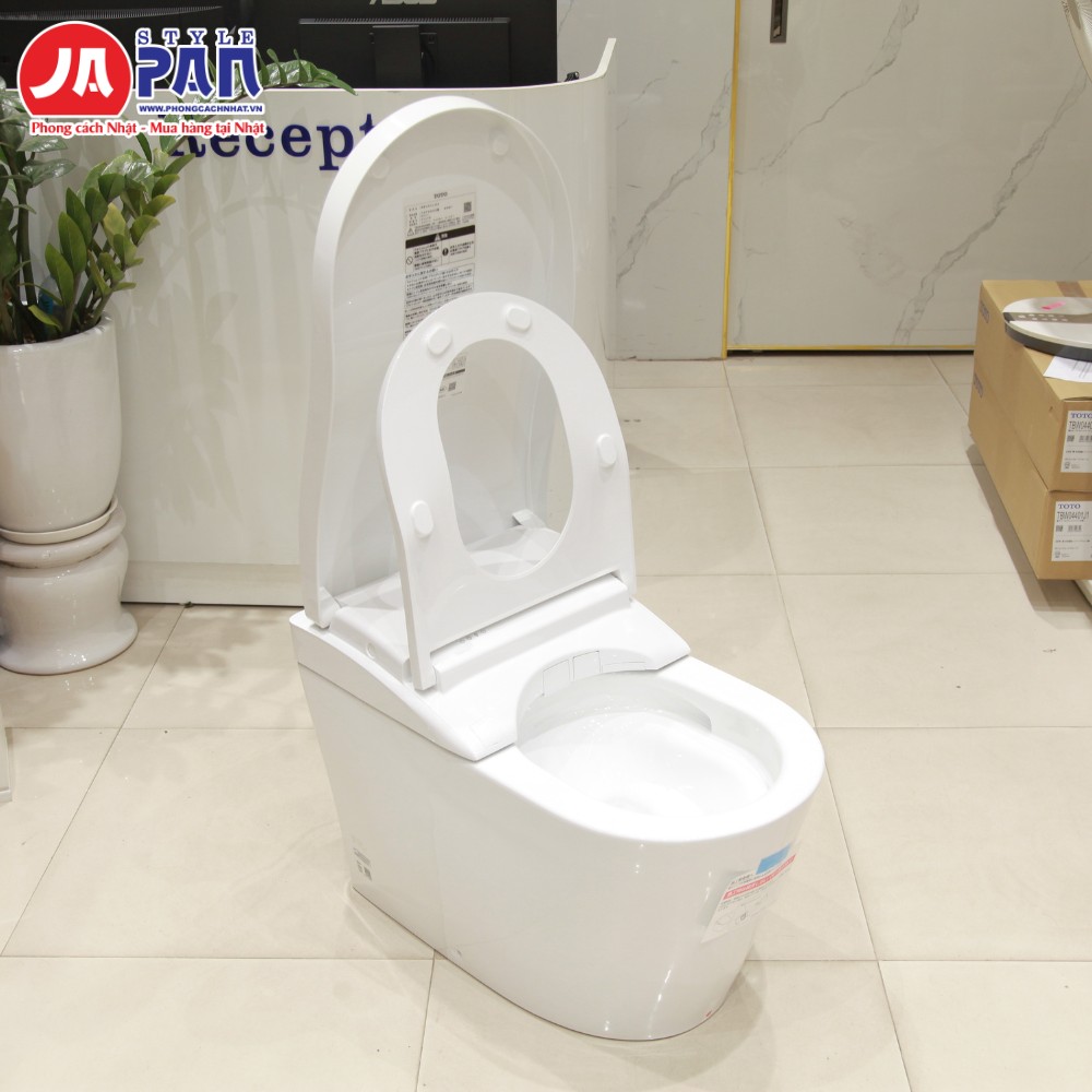 Bồn cầu Toto CES9820 LS Style | Full chức năng , nội địa Nhật 2 bồn cầu Toto CES9820 LS Style khi mở cả 2 nắp