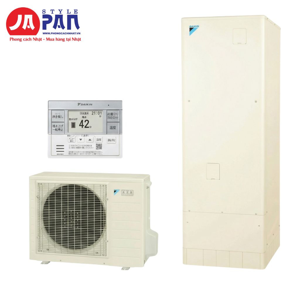 Máy nước nóng trung tâm Daikin EQA37ZSV | dung tích 370L, nội địa Nhật 1 Máy nước nóng trung tâm Daikin EQA37ZSV nội địa Nhật